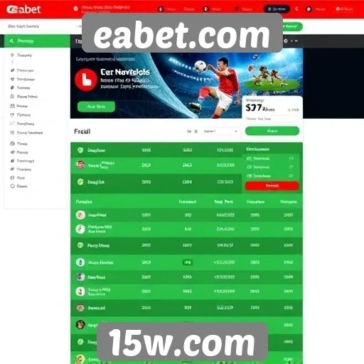 Interface de usuário do site eabet.com é intuitiva